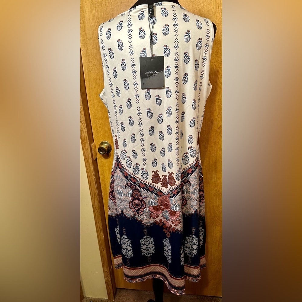 NWT Just Fashion Now size XXL a line sleeveless dress - Picture 6 of 10